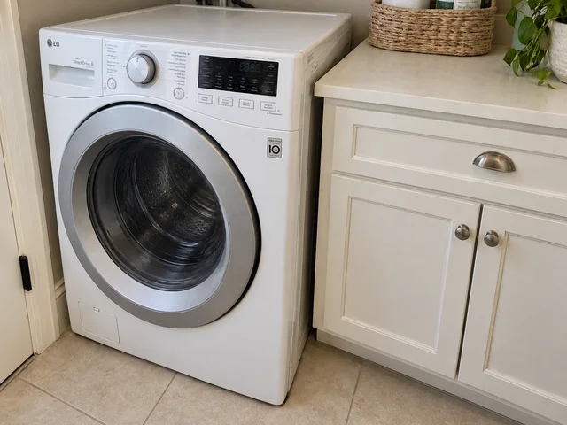 Laundry area after cleaning